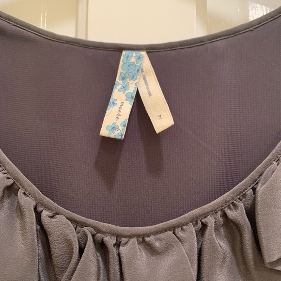 HPx2🎉 Anthropologie (Maeve) Gray & Patterned Dress - Picture 5 of 16